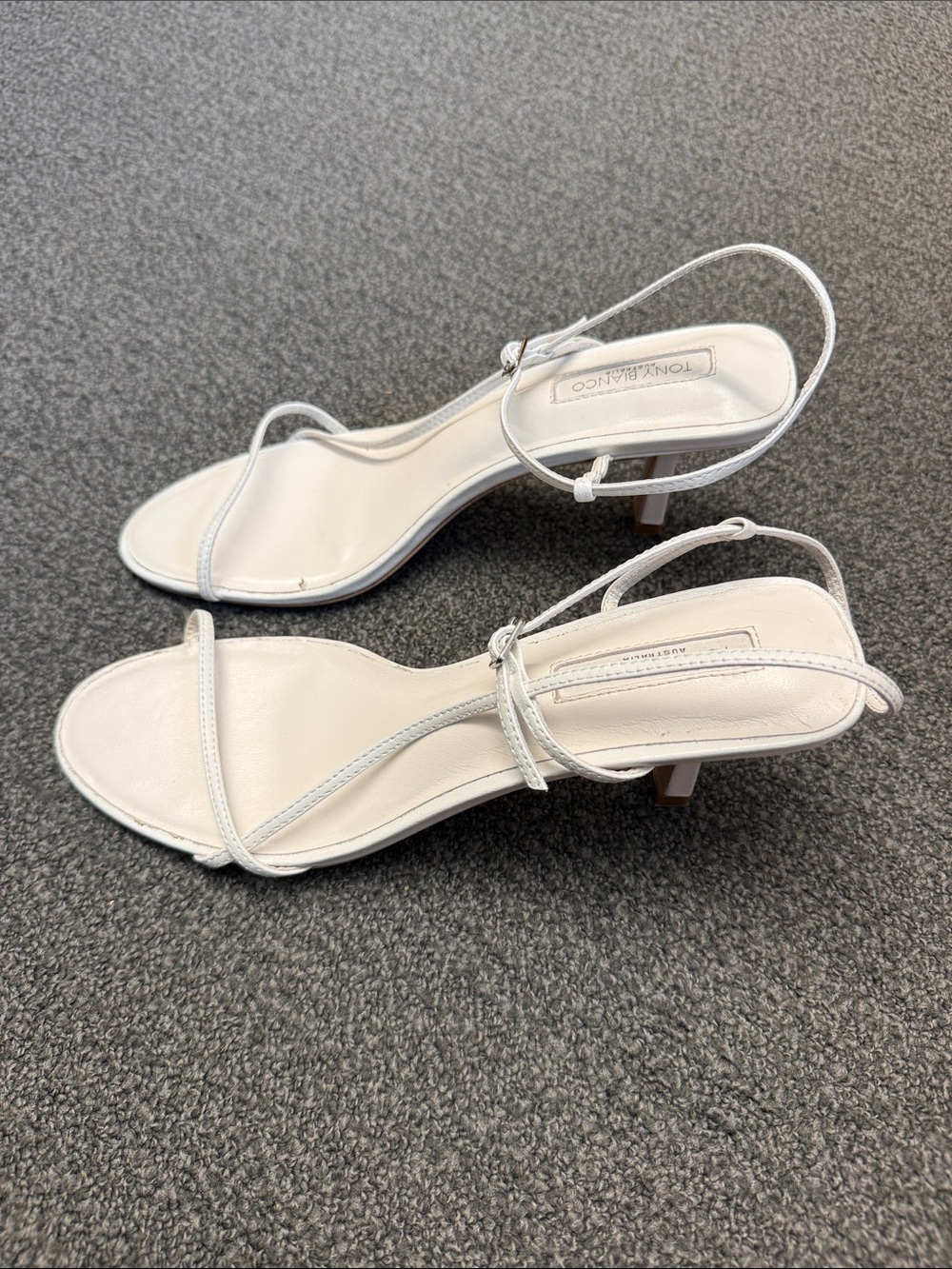 Tony Bianco Caprice White Kid Heels